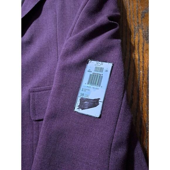New 38L Regent Dark Mauve Single Breast Suit Sports Coat Jacket Blazer NWT - Picture 2 of 4